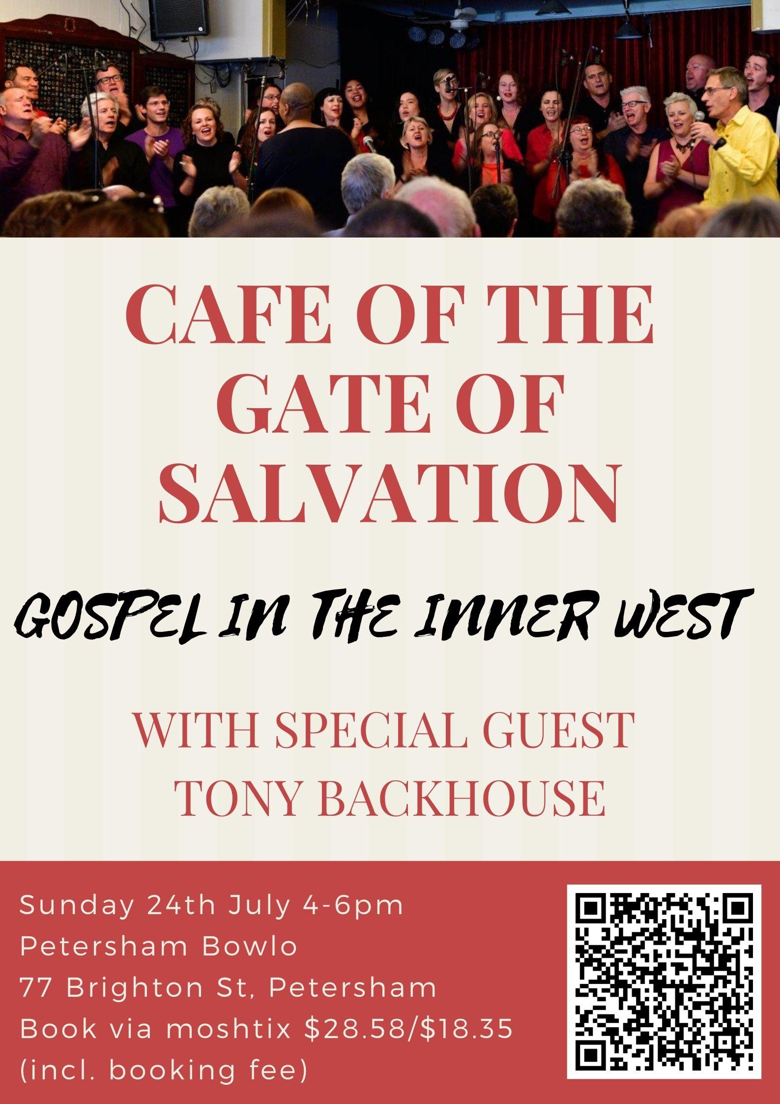 Gospel in the Inner West, with special guest Tony Backhouse