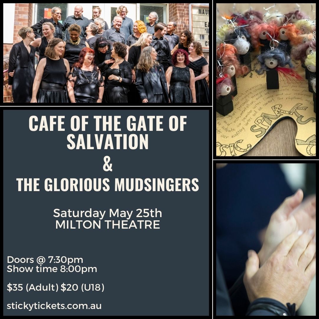 Cafe performing with The Glorious MUDSingers in Milton NSW