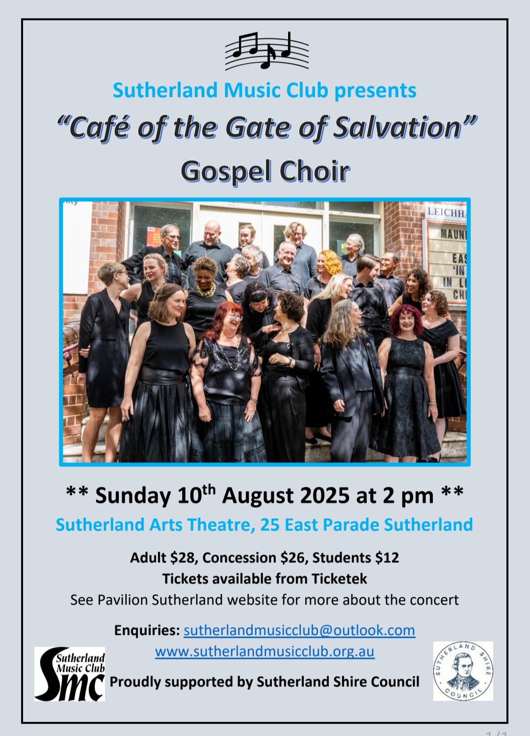 Concert for Sutherland Music Club